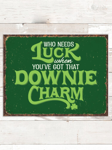 Irish Charm NA Tin Sign 16 x 12.5