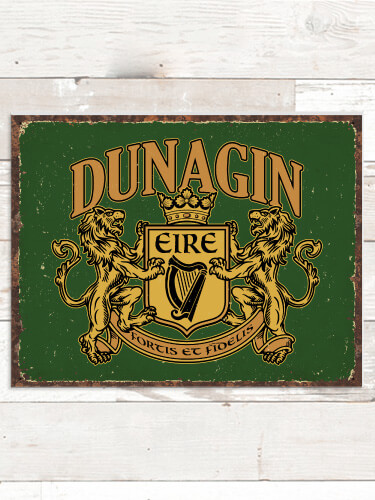 Irish Crest NA Tin Sign 16 x 12.5