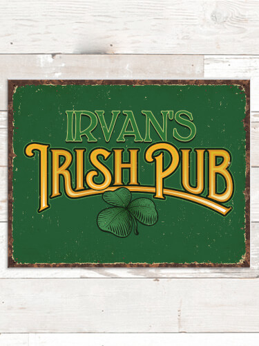 Irish Pub NA Tin Sign 16 x 12.5