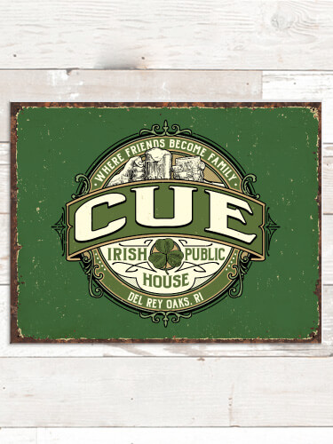 Irish Public House NA Tin Sign 16 x 12.5