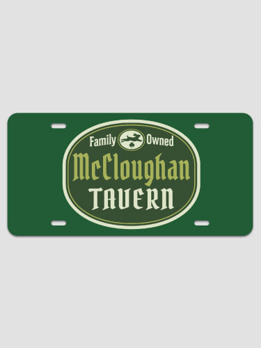 Irish Tavern NA License Plate
