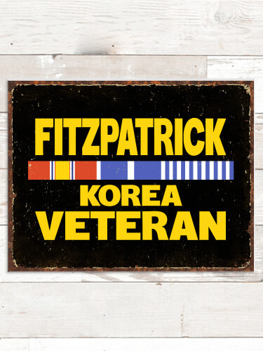 Korea Veteran NA Tin Sign 16 x 12.5