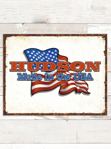 Made in the USA NA Tin Sign 16 x 12.5