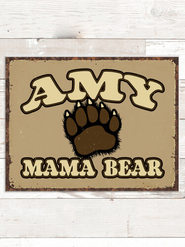 Mama Bear NA Tin Sign 16 x 12.5