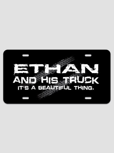 Man and His Truck NA License Plate