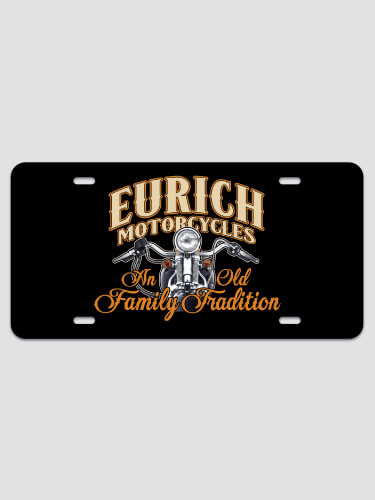 Motorcycle Family Tradition NA License Plate