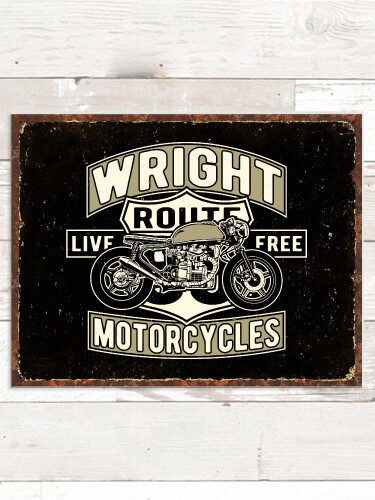 Motorcycles NA Tin Sign 16 x 12.5