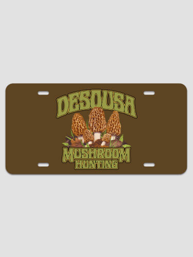 Mushroom Hunting NA License Plate