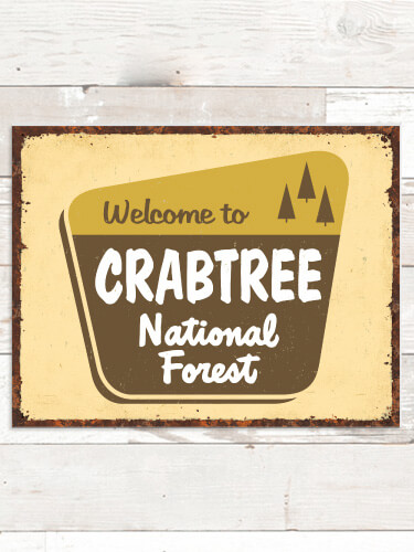 National Forest NA Tin Sign 16 x 12.5