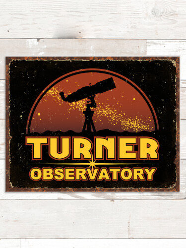 Observatory NA Tin Sign 16 x 12.5