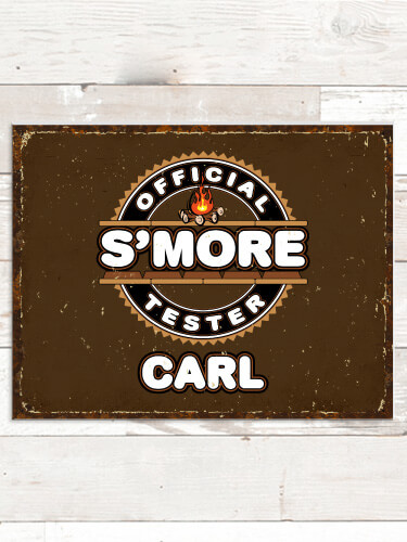 Official S'more Tester NA Tin Sign 16 x 12.5