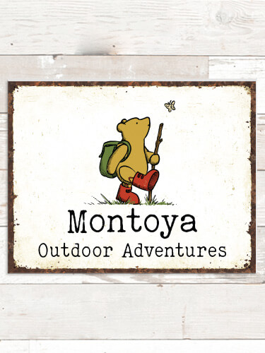 Outdoor Adventures NA Tin Sign 16 x 12.5