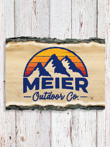 Outdoor Company NA Faux Sliced Log Plaque