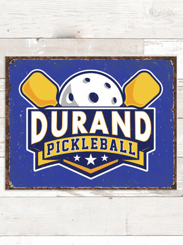 Pickleball NA Tin Sign 16 x 12.5