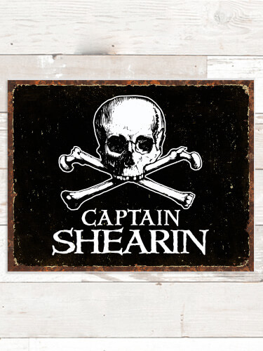 Pirate Captain NA Tin Sign 16 x 12.5