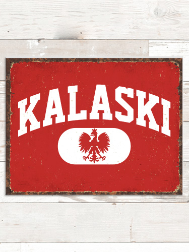 Polish Varsity NA Tin Sign 16 x 12.5