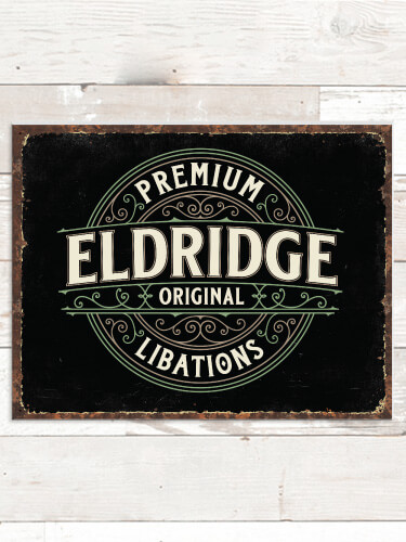Premium Libations NA Tin Sign 16 x 12.5