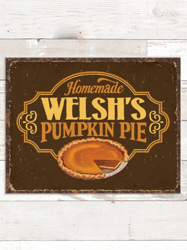 Pumpkin Pie NA Tin Sign 16 x 12.5