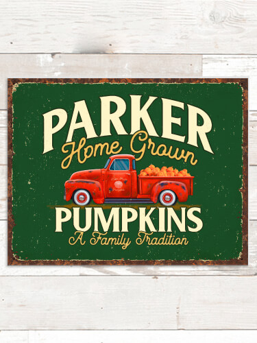 Pumpkins NA Tin Sign 16 x 12.5