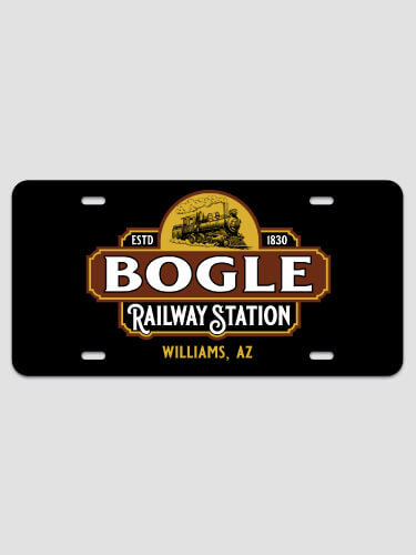 Railway Station NA License Plate