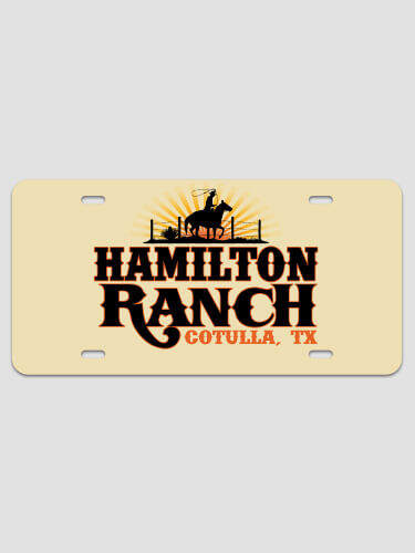 Ranch NA License Plate