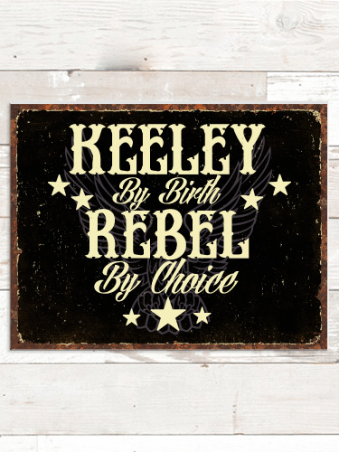 Rebel NA Tin Sign 16 x 12.5