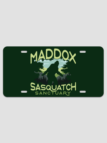 Sasquatch Sanctuary NA License Plate