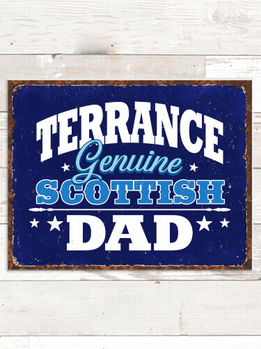 Scottish Dad NA Tin Sign 16 x 12.5