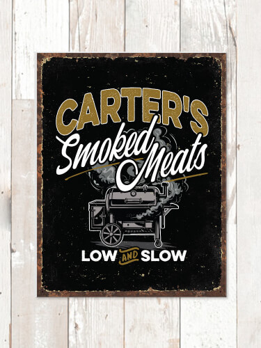 Smoked Meats NA Tin Sign 16 x 12.5