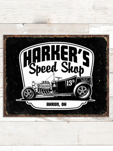 Speed Shop BP NA Tin Sign 16 x 12.5