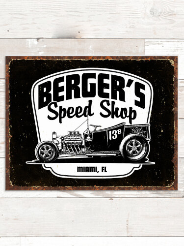Speed Shop NA Tin Sign 16 x 12.5
