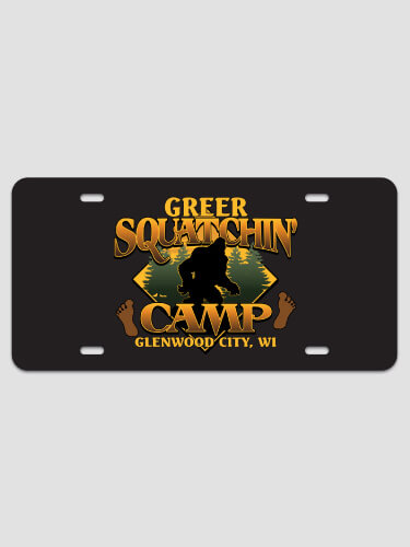 Squatchin' Camp NA License Plate