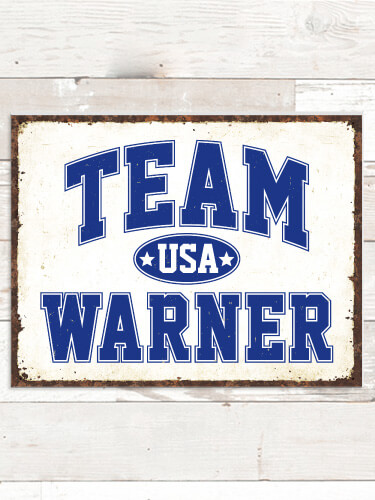 Team USA NA Tin Sign 16 x 12.5