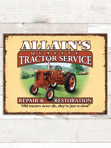 Tractor Service NA Tin Sign 16 x 12.5