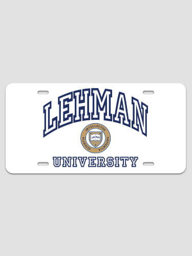 University NA License Plate
