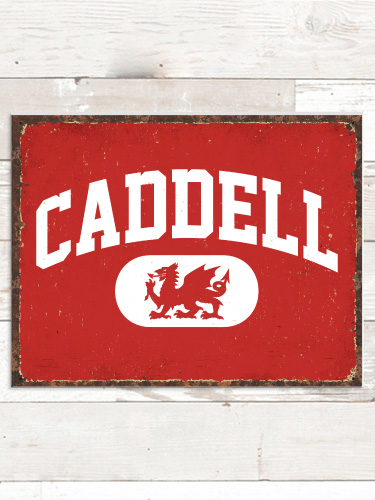 Welsh Varsity NA Tin Sign 16 x 12.5