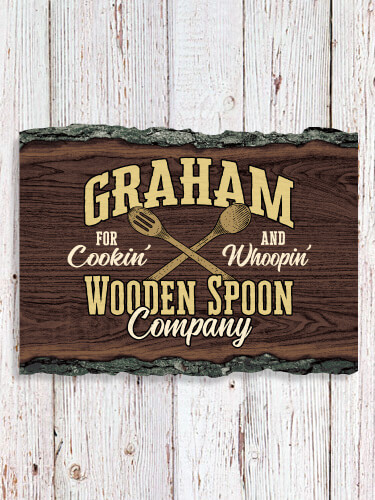 Wooden Spoon Company NA Faux Sliced Log Plaque