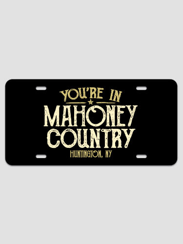 Your Country NA License Plate