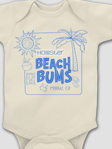 Beach Bums Natural Baby Bodysuit