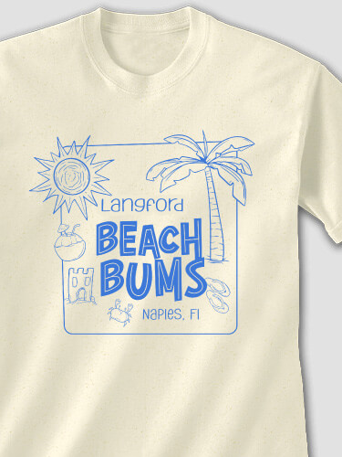 Beach Bums Natural Adult T-Shirt