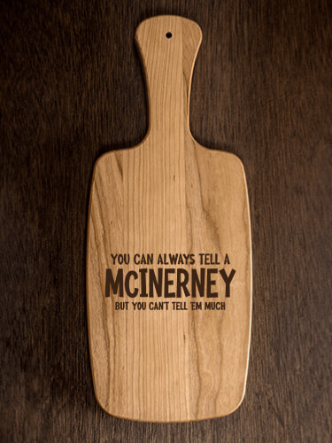 Can't Tell 'Em Much Natural Cherry Cherry Wood Cheese Board - Engraved