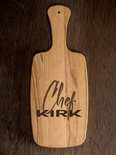 Chef Natural Cherry Cherry Wood Cheese Board - Engraved