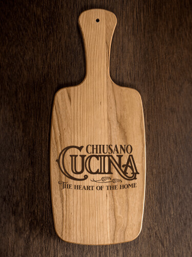 Cucina Natural Cherry Cherry Wood Cheese Board - Engraved