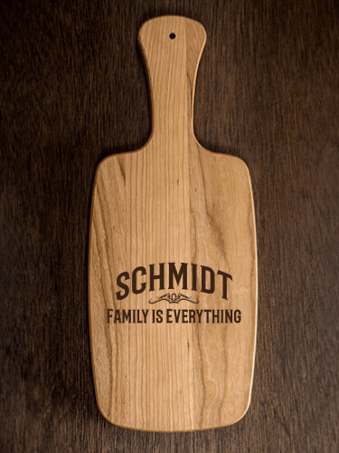 Family Natural Cherry Cherry Wood Cheese Board - Engraved