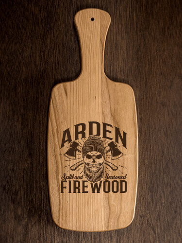 Firewood Natural Cherry Cherry Wood Cheese Board - Engraved
