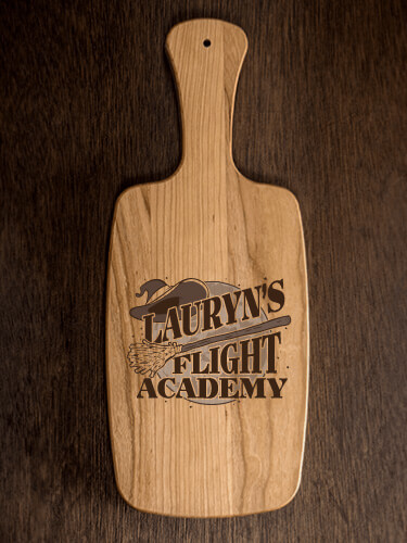 Flight Academy Natural Cherry Cherry Wood Cheese Board - Engraved