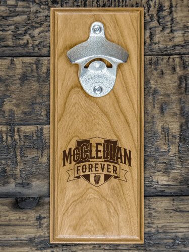 Forever Natural Cherry Cherry Wall Mount Bottle Opener - Engraved