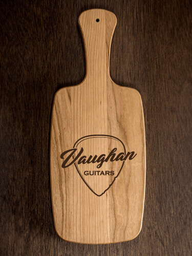 Guitars Natural Cherry Cherry Wood Cheese Board - Engraved