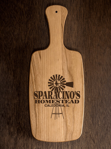 Homestead Natural Cherry Cherry Wood Cheese Board - Engraved