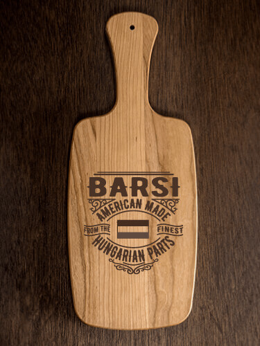 Hungarian Parts Natural Cherry Cherry Wood Cheese Board - Engraved